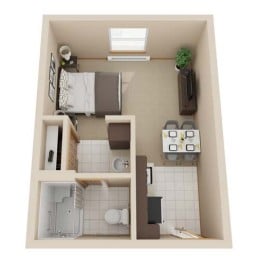 Oak floor plan